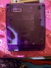 Nintendo Super Fami clear purple region freed with extras read description!!!