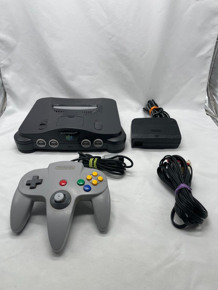 Nintendo 64 N64 Console Bundle w/ OEM Controller Cords Tested Working