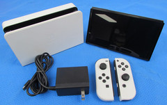 Nintendo Switch OLED HEG-001 White Console – 64GB + 128GB Card – Ships FREE