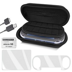 Comprehensive PS Vita 4-in-1 Protection Kit: Case, Chargers & Storage Solution