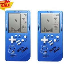 2-Pack Blue Retro Handheld Game Console 3.5” LCD – Portable Classic Gaming