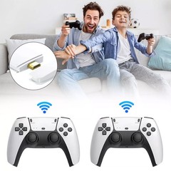 128G HDMI TV Video Game Stick M15 4K Gaming Console Gamepad 2 Pack Controller