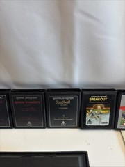 VTG Atari CX-2600 Video Game Console Bundle Tested/Works 7 games 1 Manual 4 Cont