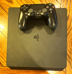 Sony PlayStation 4 Slim Home Console, Black w/ DualShock 4 Controller 1T