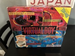 Nintendo Virtual Boy in Box w/ Mario Tennis -Powers On -BOTH DISPLAYS BAD -AS-IS