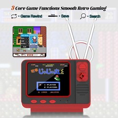 Classic 168 Game Handheld Console – Retro Style, 2 Players, Easy Setup