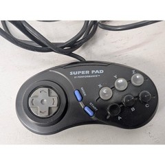 Sega Genesis Model 2 Console MK-1631 Black with Super Pad Controller Untested