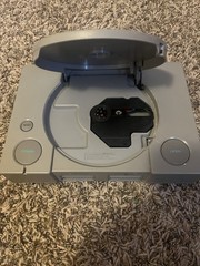 Sony PlayStation 1 Console – Gray. Includes White OEM Memory Card. NO CONTROLLER