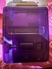 Nintendo Super Fami clear purple region freed with extras read description!!!