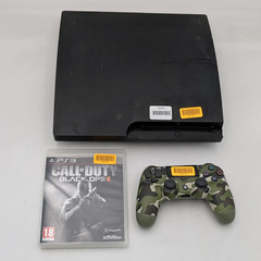 Sony PlayStation 3 Slim Home Console w/ Controller & Call of Duty Gaming Disc