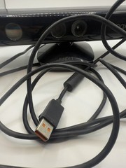 Microsoft Xbox 360 Console Black, Kinect Camera, Controller, Cords Tested 60 GB