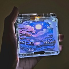 Backlit IPS LCD GBAsp Mod Nintendo Gameboy Advance SP LEDs Lamp The Village