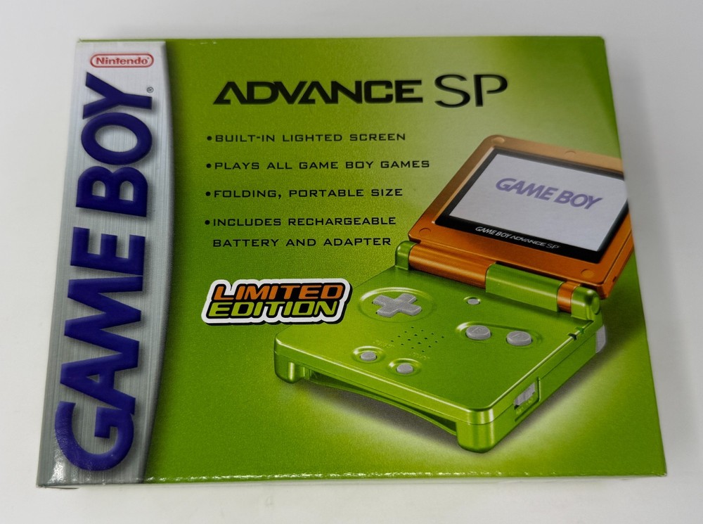 Nintendo Game Boy Advance SP Limited Edition Lime Orange *BRAND NEW / SEALED*
