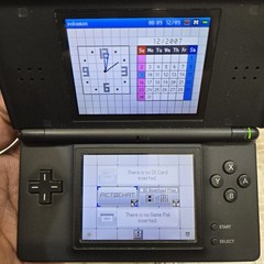 Nintendo DS Lite Blue/Black With 8 Games Pink Case & Charger