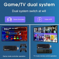 8K 64G HDMI TV Video Game Stick X8 Gaming Console Gamepad 2 Wireless Controller