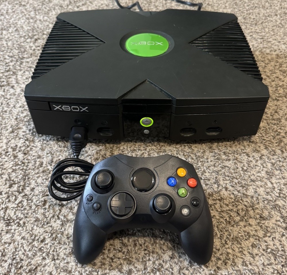 Custom OG Original Xbox Bundle – OEM Cables / Controller *Read Description*