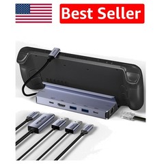 Compact Steam Deck Dock with 4K Output and Advanced Usability –
