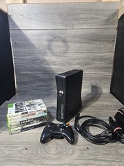 Xbox 360 S Matte 4GB Slim Black Console Bundle W / Cords& 7 Games – Tested #2