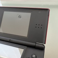 Nintendo DS Lite Authentic Console Crimson Handheld System W/ Charger & Stylus