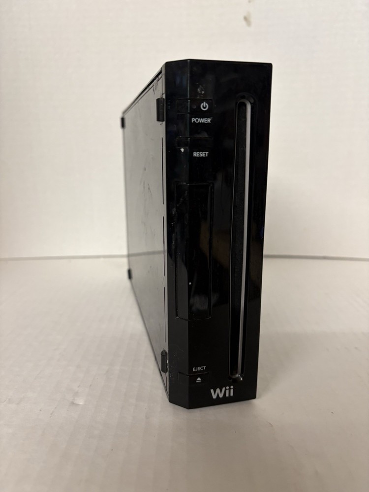 Nintendo Wii RVL-001 (USA) Video Game Console Only No Cables Black Tested