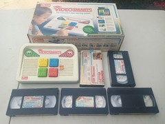 Vintage 1980&rsquo;s VideoSmarts Interactive Kid Video Game VCR Console w/ 5 Tapes
