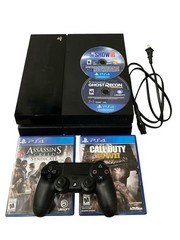 Sony PlayStation 4 PS4 500GB Console Gaming System CUH-1001A W/Controller Games
