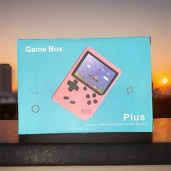 Game Box Plus Handheld System Pink 3.0&Prime; LCD Portable TV Out Backlit Rechargeable