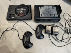 Model 1 Sega Genesis And Sega CD – Tested – See Decription