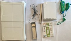 Nintendo Wii Bundle Game Controller Wii Fit Plus and Balance Board *MISSING CORD