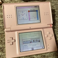 Nintendo DS Lite Coral Pink Handheld System WITH CHARGER AND STYLUS! USA Version