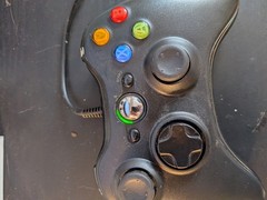 Xbox 360 S Slim 4GB Black Console 1439 Wired Controller Games OEM Power Brick