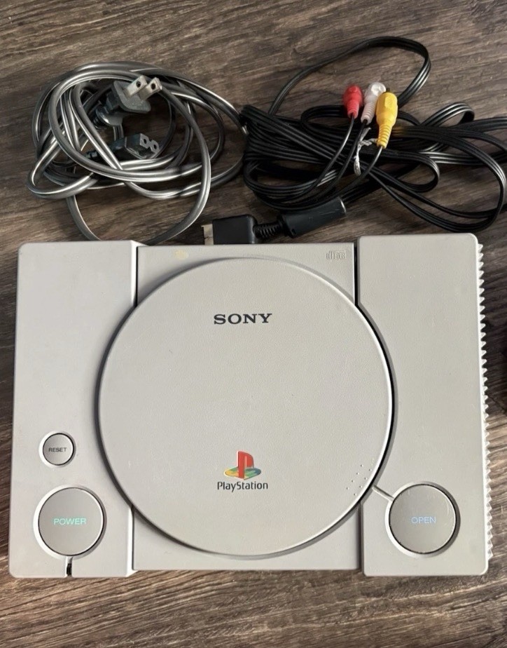 PS1 PlayStation One Console ONLY w/ Wires tested working SCPH-9001