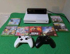 Microsoft Xbox One S 1TB With Kinnect + Two Controllers And 7 Games