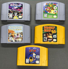 Nintendo 64 Atomic Purple Console 1999 Bundle w/ Box, Manual and 5 Vintage Games
