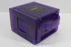 Nintendo Gamecube Console Clear Transparent Purple & AC NTSC-U/C DOL-001 GC RGB