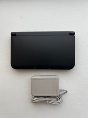 3DS XL Console – BLACK – Custom New Shell – 16GB SD Card + Charger