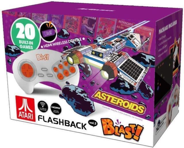 Atari Flashback Blast Asteroids Classic Video Game Console HDMI Wireless–X3