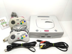Sega Saturn White Console HST-3220 set Language Japanese Tested SEGA 0603H