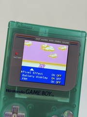 Customized & Upgraded Clear Teal/Green Nintendo Game Boy DMG – V5 IPS – WOW! 🤩