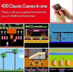 Game Box Plus Handheld Game 400 in 1 Transparent Game Console