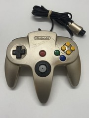 Nintendo 64 N64 Gold USA Console System With 4 Official Controllers Tested Works