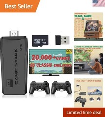 Ultimate Retro Game Stick: Built-in 23 Emulators & 4K HDMI for Gaming Bliss