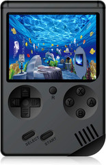 Retro Handheld Game Console 168 Classic 8Bit Games 3&Prime; LCD Screen AV TV Out Black