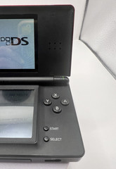 Nintendo DS Lite Console W/Charger USG-001 Crimson Red/Black