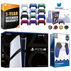 Sony PS5 Pro + Controller, Trigger Kit, MightySkins Code, 1 Year Warranty