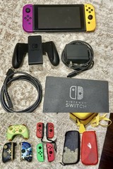 Nintendo Switch Full Set with Console, Charging Case, Controller, Carrying Cases