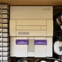 Nintendo SNES Console Bundle with 6 Controllers SNS-001 17 Games Tested Works