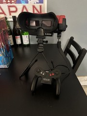 Nintendo Virtual Boy in Box w/ Mario Tennis -Powers On -BOTH DISPLAYS BAD -AS-IS