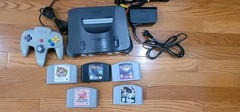 Nintendo 64 N64, 1xController, Play US & JPN Games, 5 Games, Mario, Kirby – Read