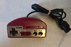 HORI Famicom Turbo Controller HJ-10 FC Red Japan tested working NES US SELLER
